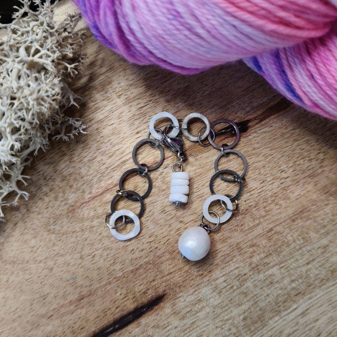 Compte-rang Perle et Coquillage