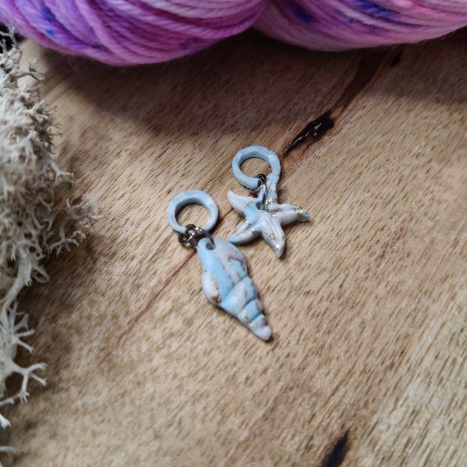 Marqueur Etoile de mer et Coquillage