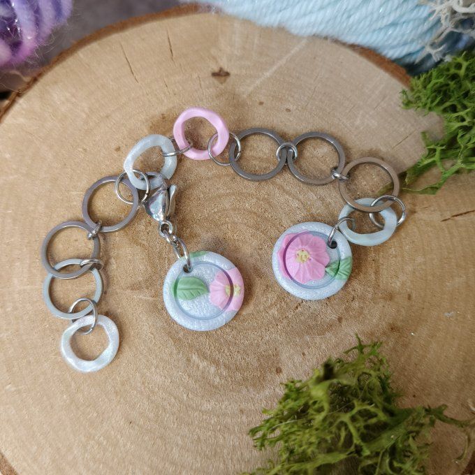 Compte-rang Bouton de fleurs