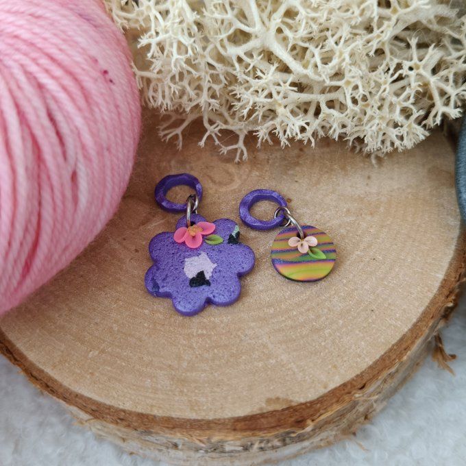 Marqueurs AudreyLoveKnit fleur