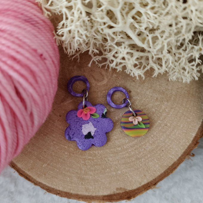 Marqueurs AudreyLoveKnit fleur