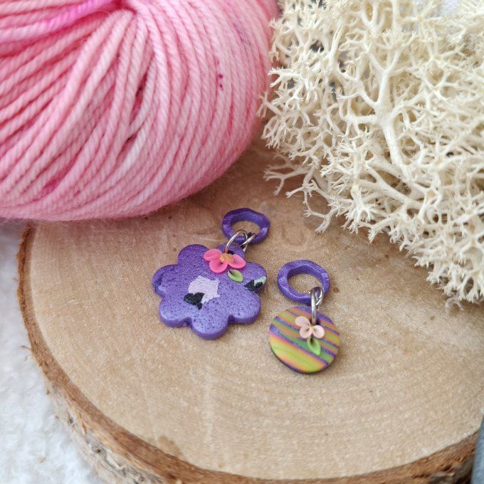 Marqueurs AudreyLoveKnit fleur