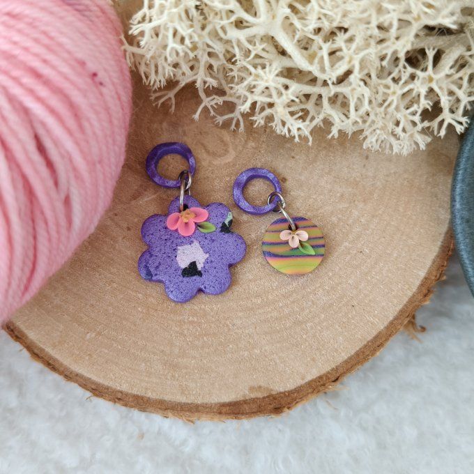 Marqueurs AudreyLoveKnit fleur
