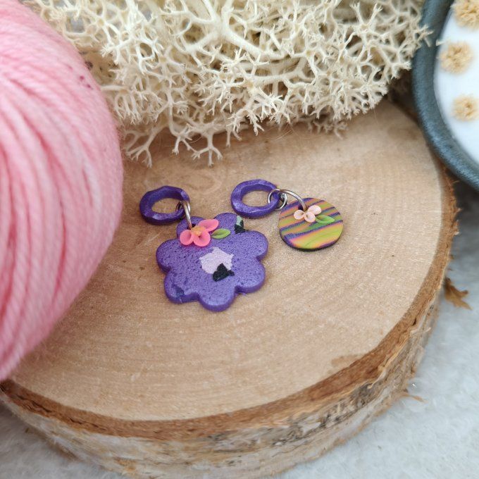 Marqueurs AudreyLoveKnit fleur