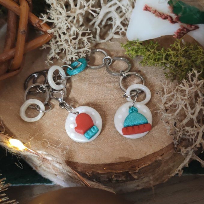 Compte-rang Coeur Disco violet