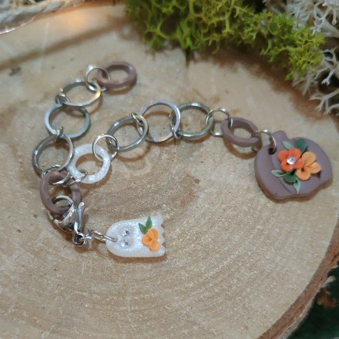 Compte-rang citrouille fantomatique