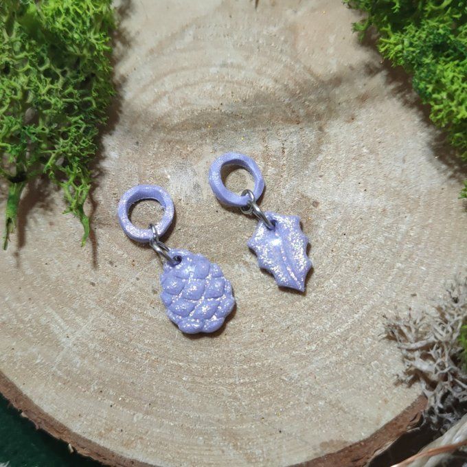 Marqueurs Pomme de pin pailleté